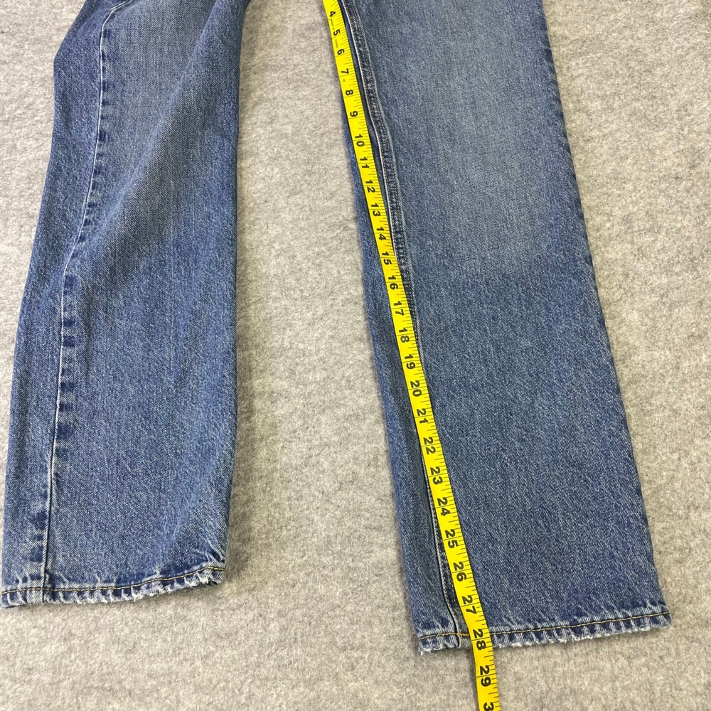 BDG Urban Outfitters Cowboy Jean High Rise Straight Leg Blue Denim Size 26 - Picture 11 of 13